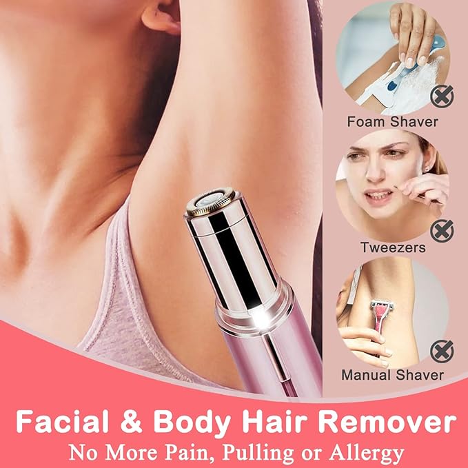 Depilador eléctrico portátil  facial para mujeres,