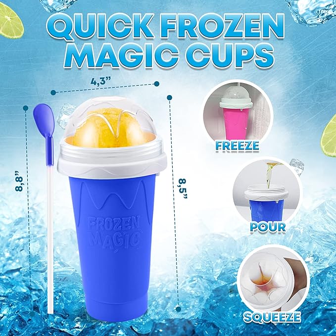 Magic Slushy Maker - Vaso para hacer frozen (yun yun) OFERTA LIMITADA (Pague 1 y Lleve 2)