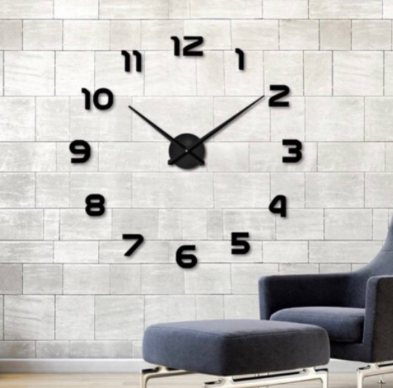 Reloj adhesivo decorativo para pared